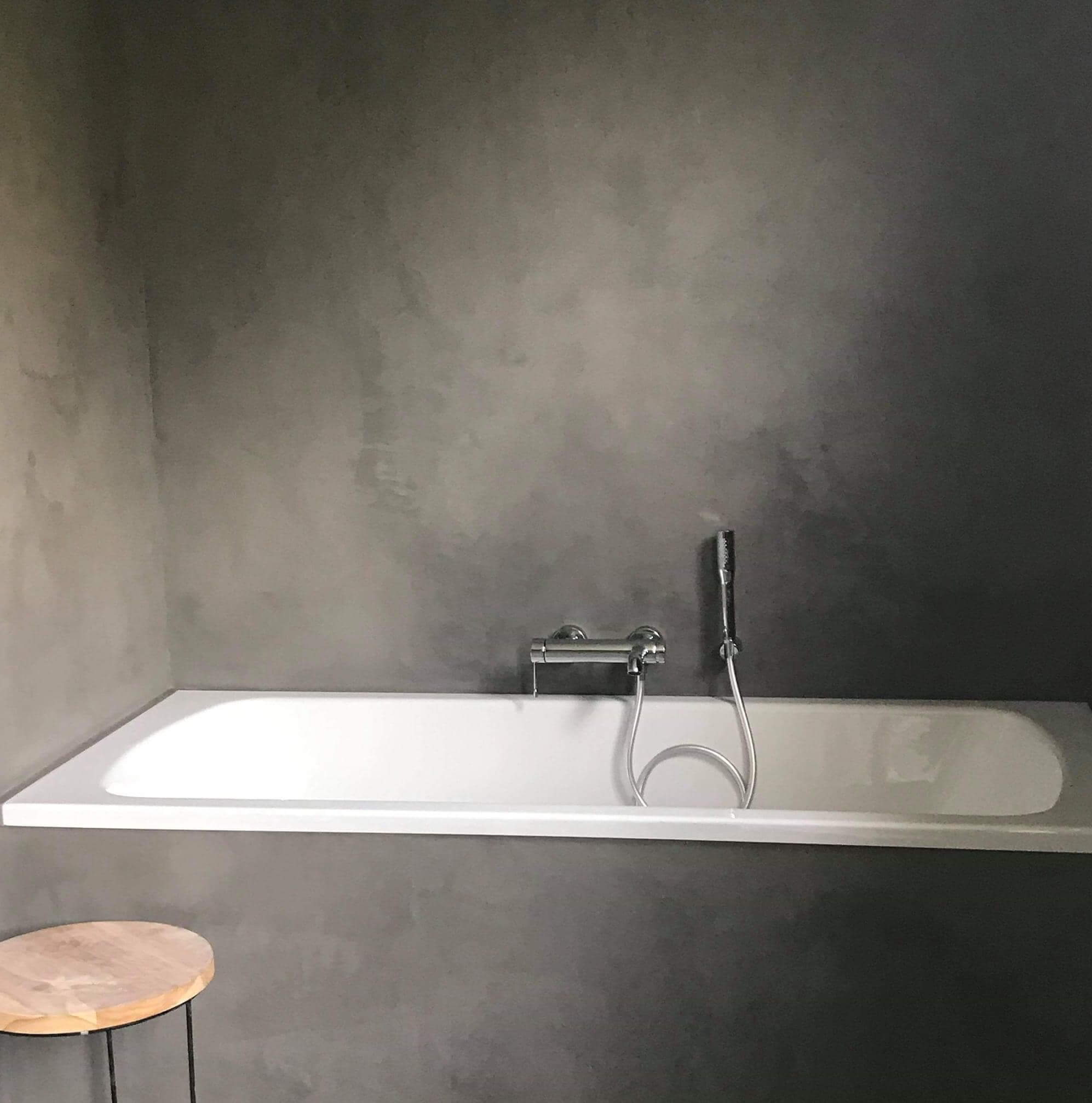 Microcement bathroom floor and walls