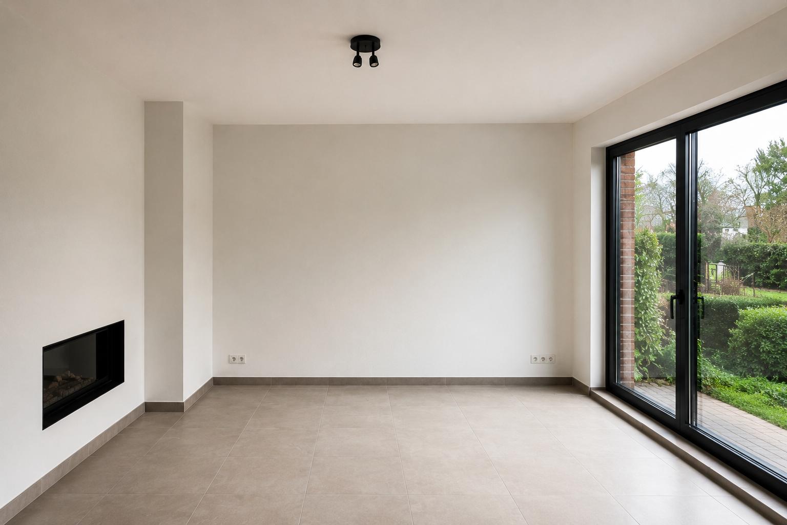 Modern living space before renovation